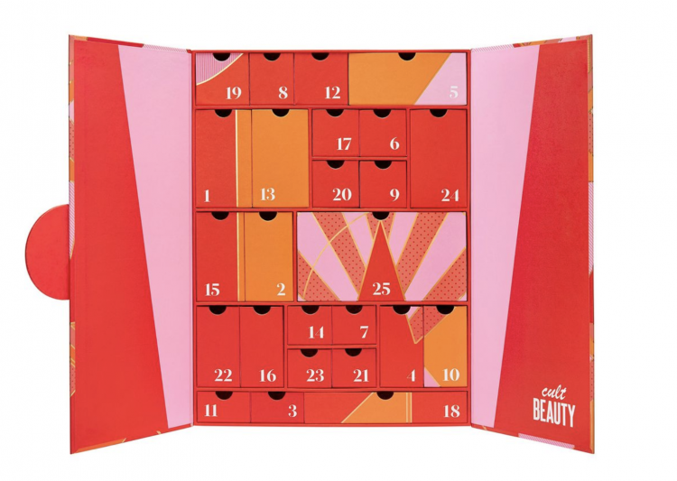 Cult Beauty advent calendar 2020 inside