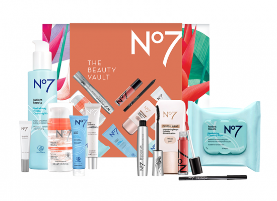 Boots No7 Beauty Vault Box 2020 Worth £130!