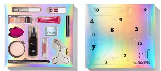 E.l.f Cosmetics 12 Day Beauty Advent Calendar 2020