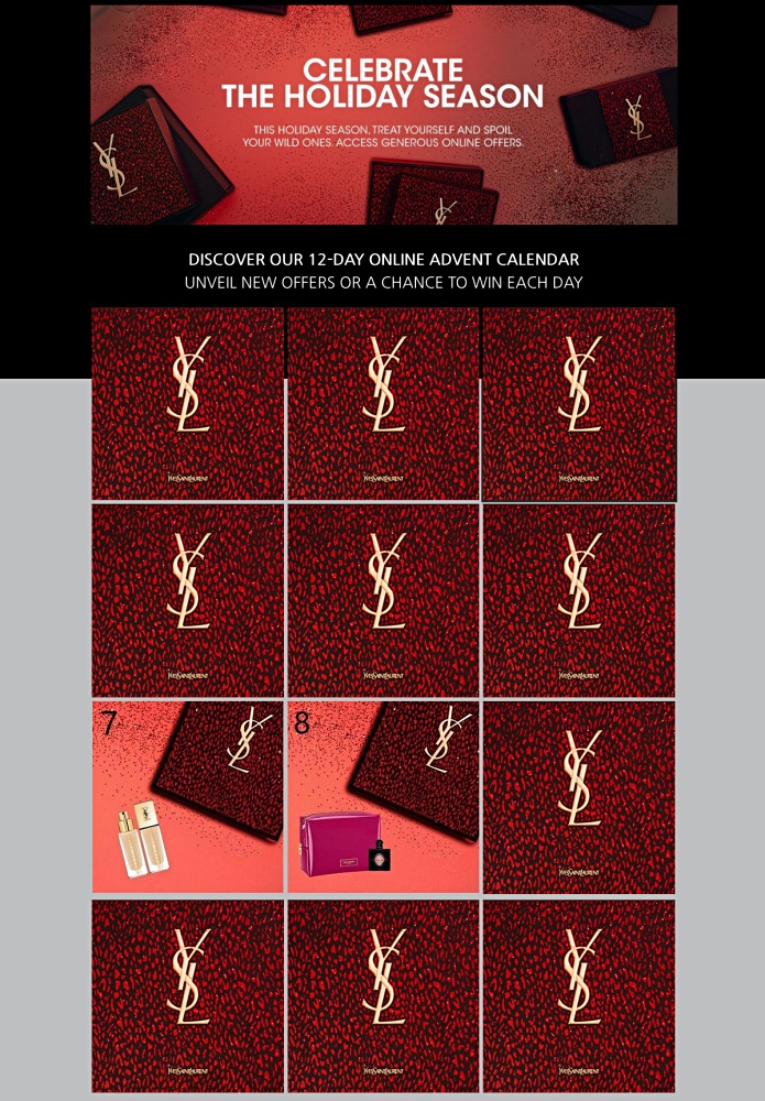 Digital Advent Calendar YSL Beauty