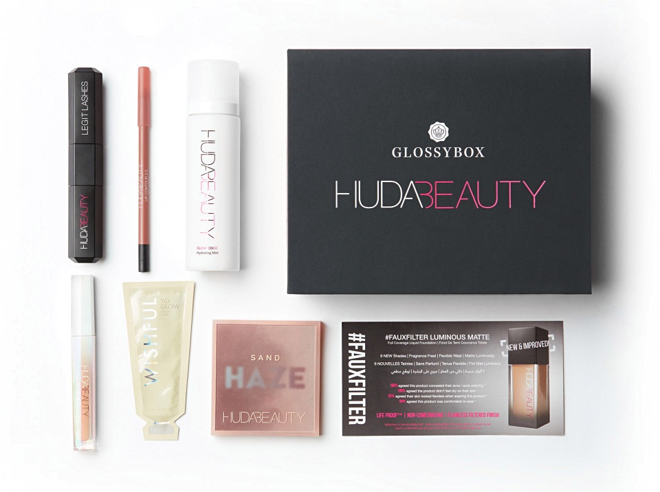Huda Beauty x Glossybox July 2021