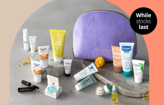 Feel Unique Get Up & Glow Beauty Bag