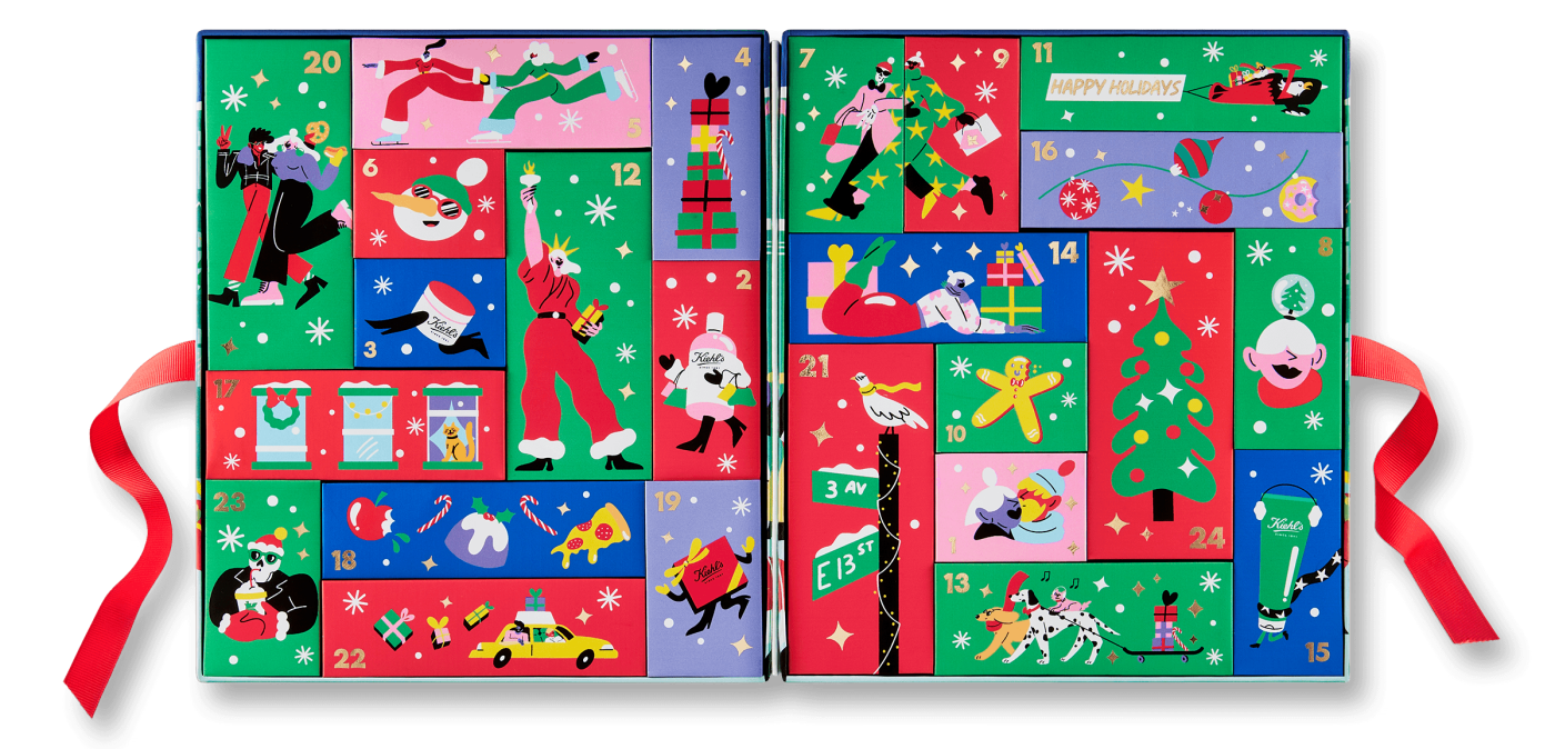 Kiehl's Advent Calendar 2021 Contents