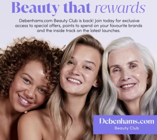 Debenhams Beauty Club Relaunch – Join & Get £20 To Spend