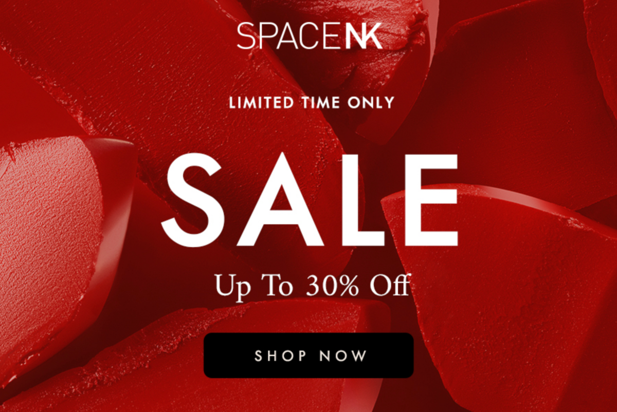 Space NK 30% Off WInter Sale