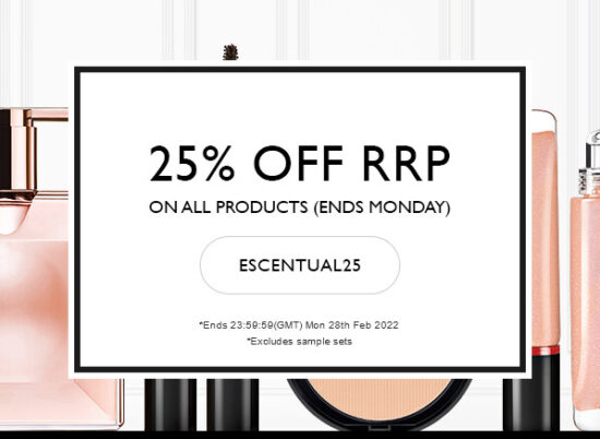 25% Off Everything At Escentual