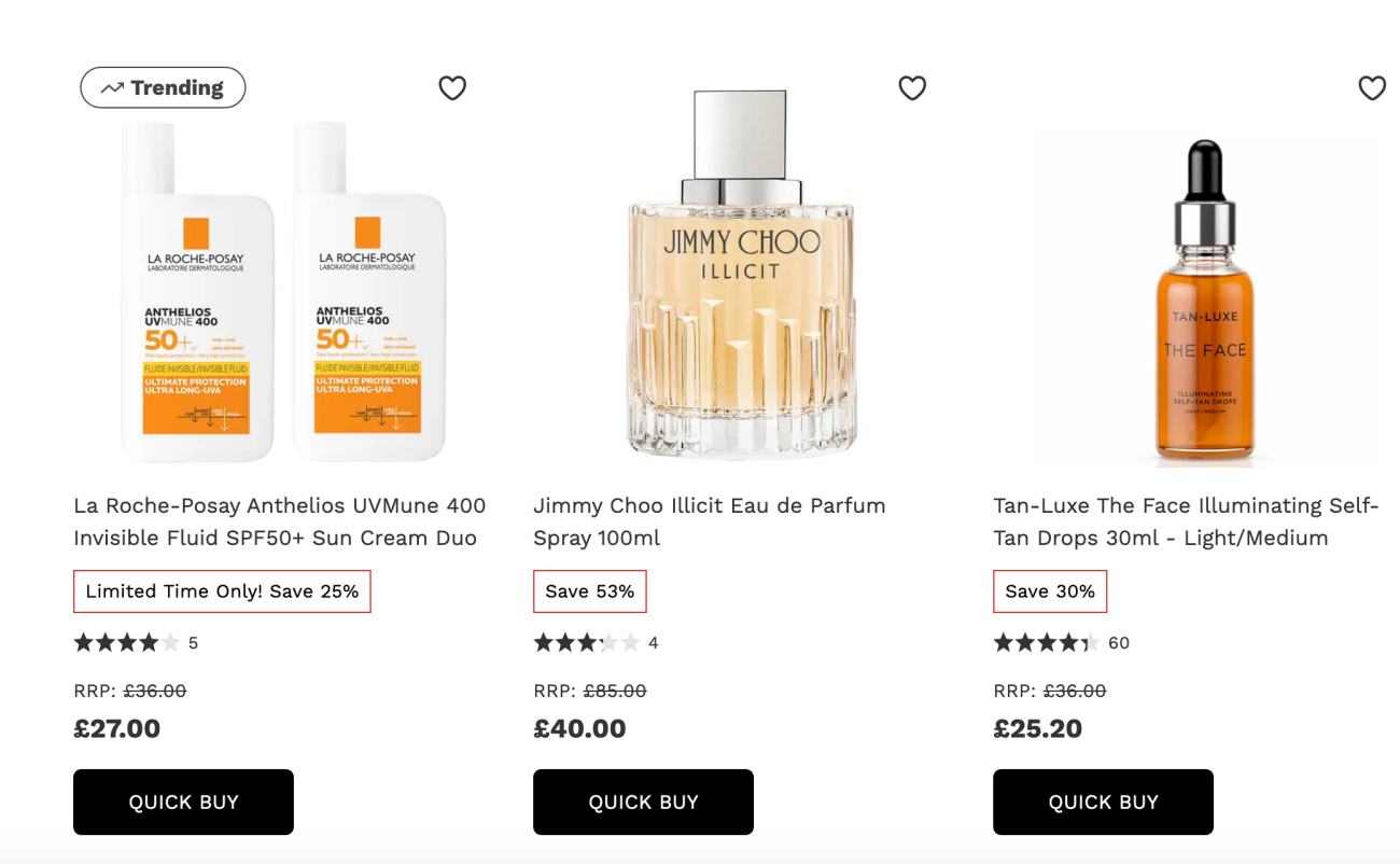 Lookfantastic summer sale