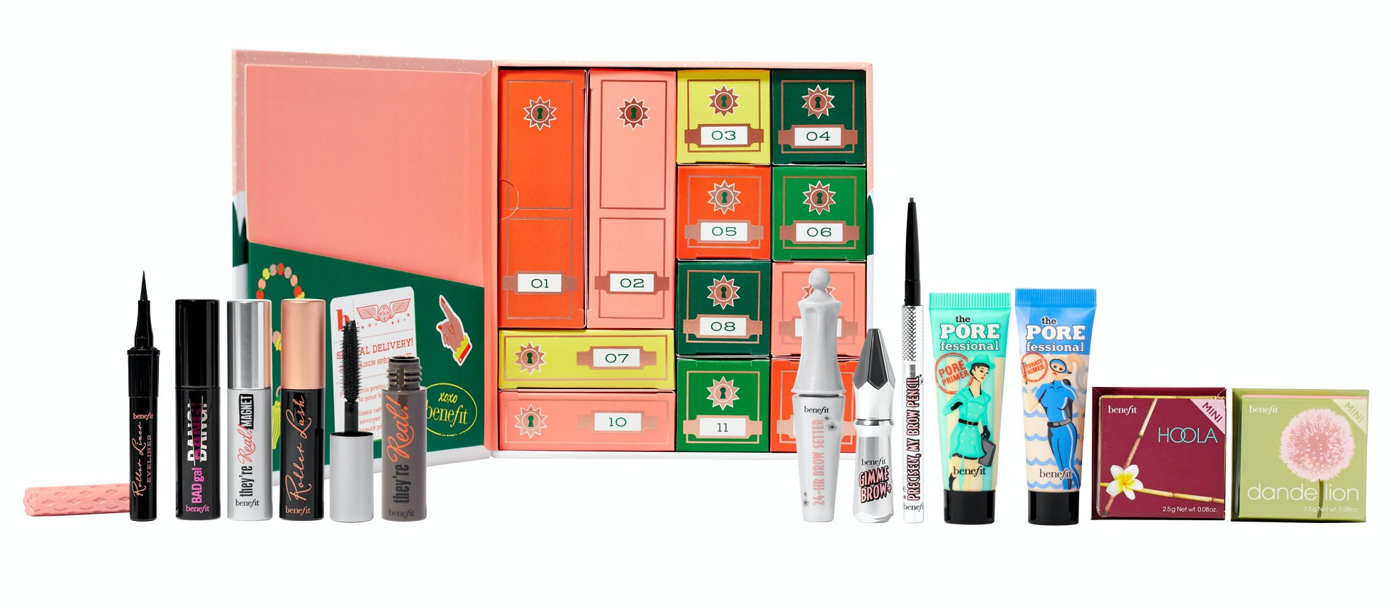 Benefit advent calendar 2022 inside contents