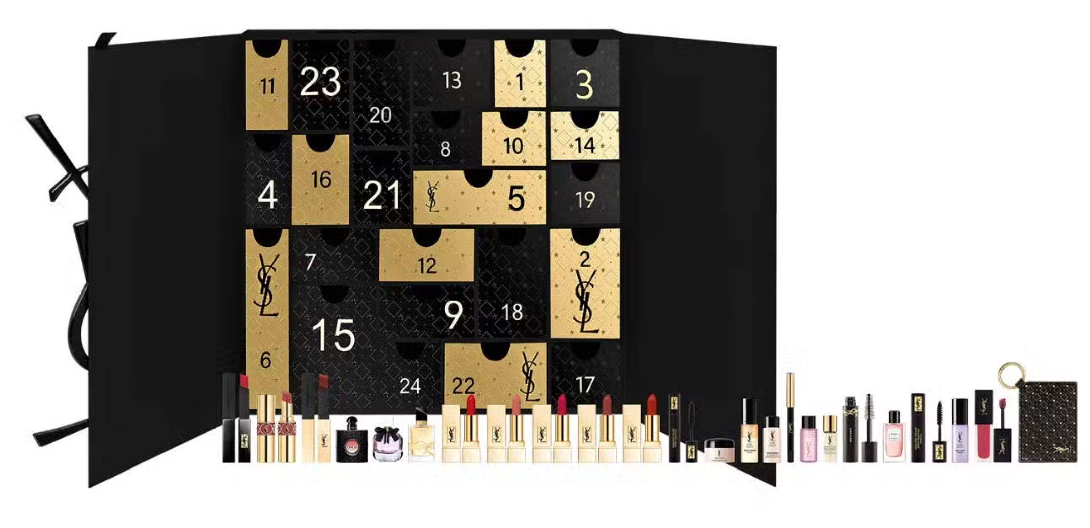 YSL beauty advent calendar 2022 contents
