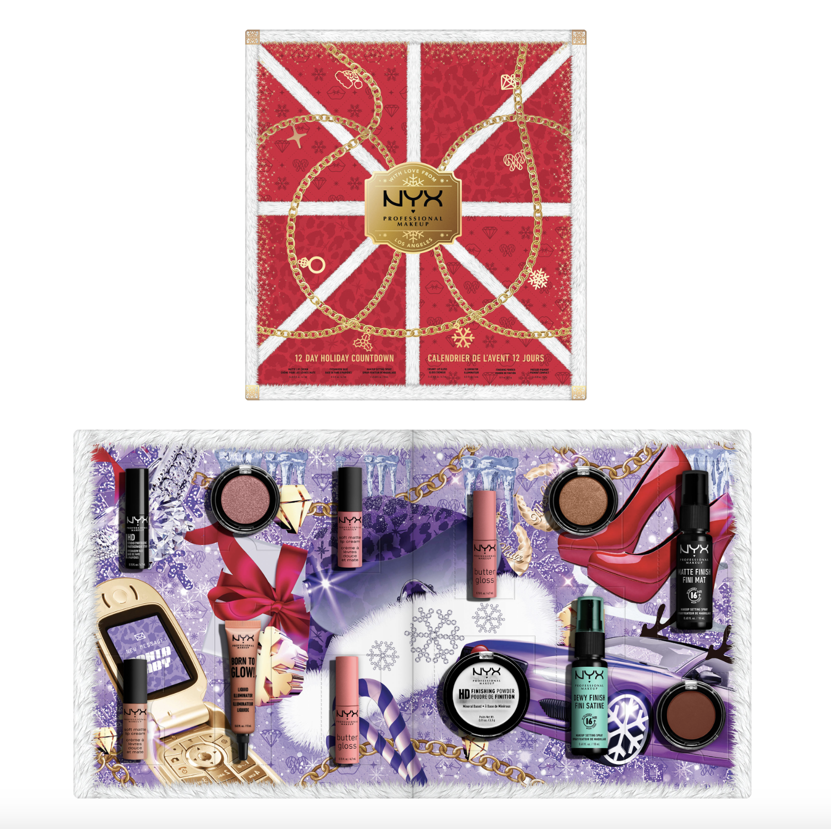 NYX 12 day beauty advent calendar 2022