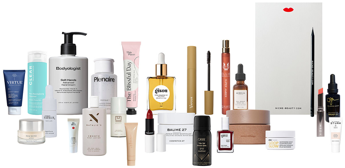 Niche beauty advent calendar contents 2022