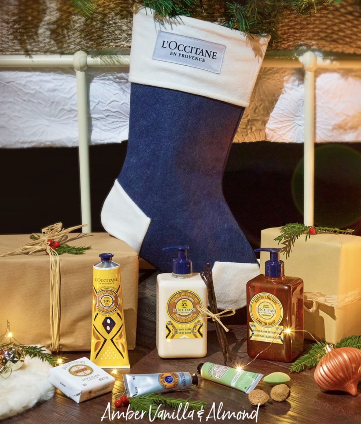 L'Occitane Stocking Vanilla Amber & Almond Collection