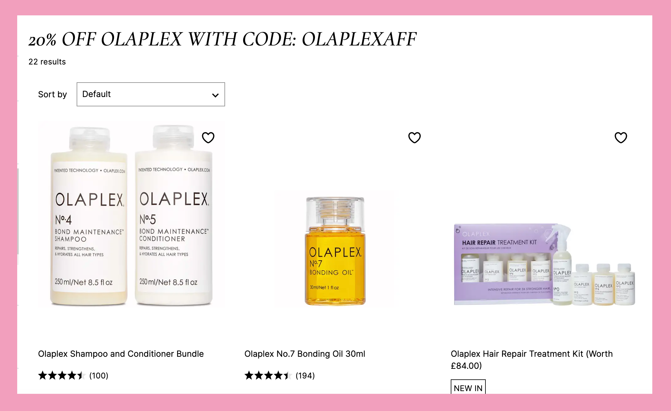 Cult Beauty Olaplex Offer Dec 2022
