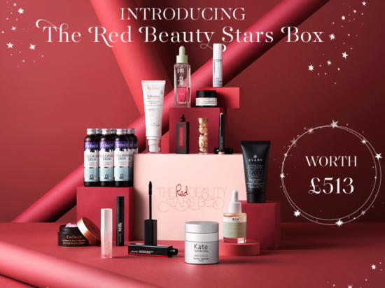 Red Beauty Stars Beauty Box