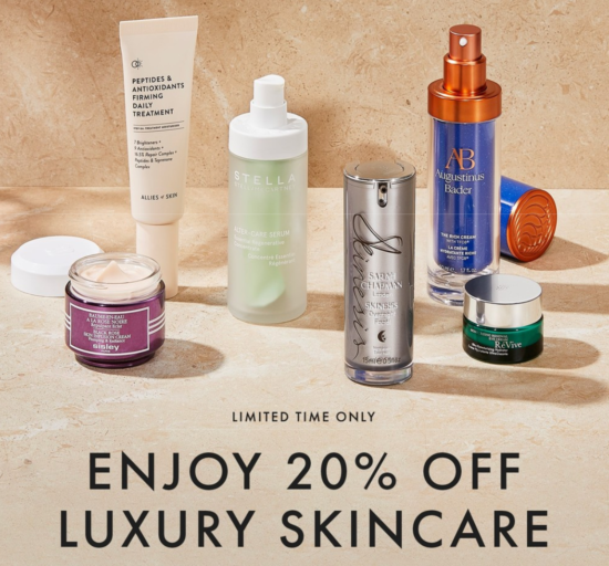 20% Off Skincare at Space NK