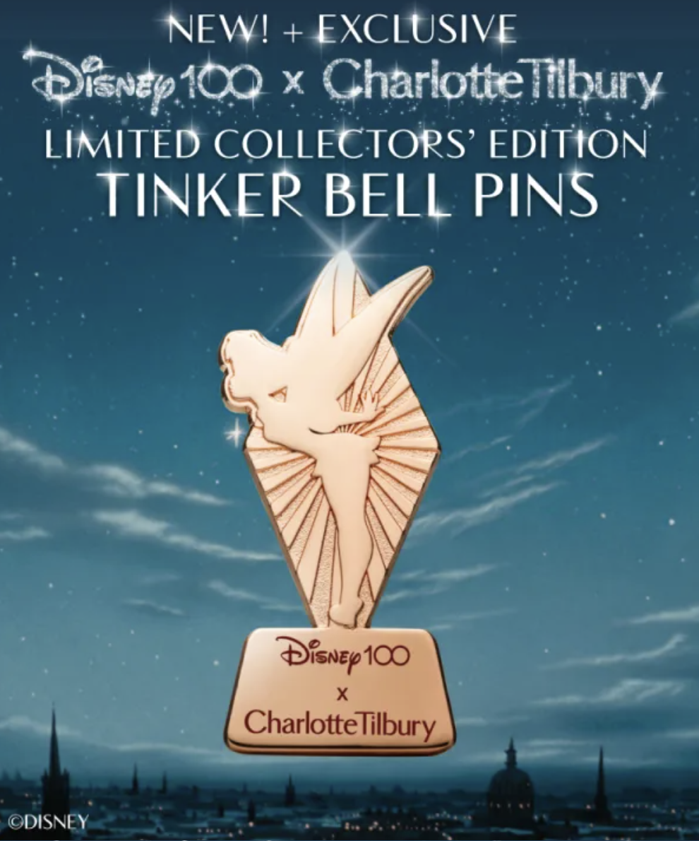 Charlotte Tilbury x Disney 100 Collectable Pin