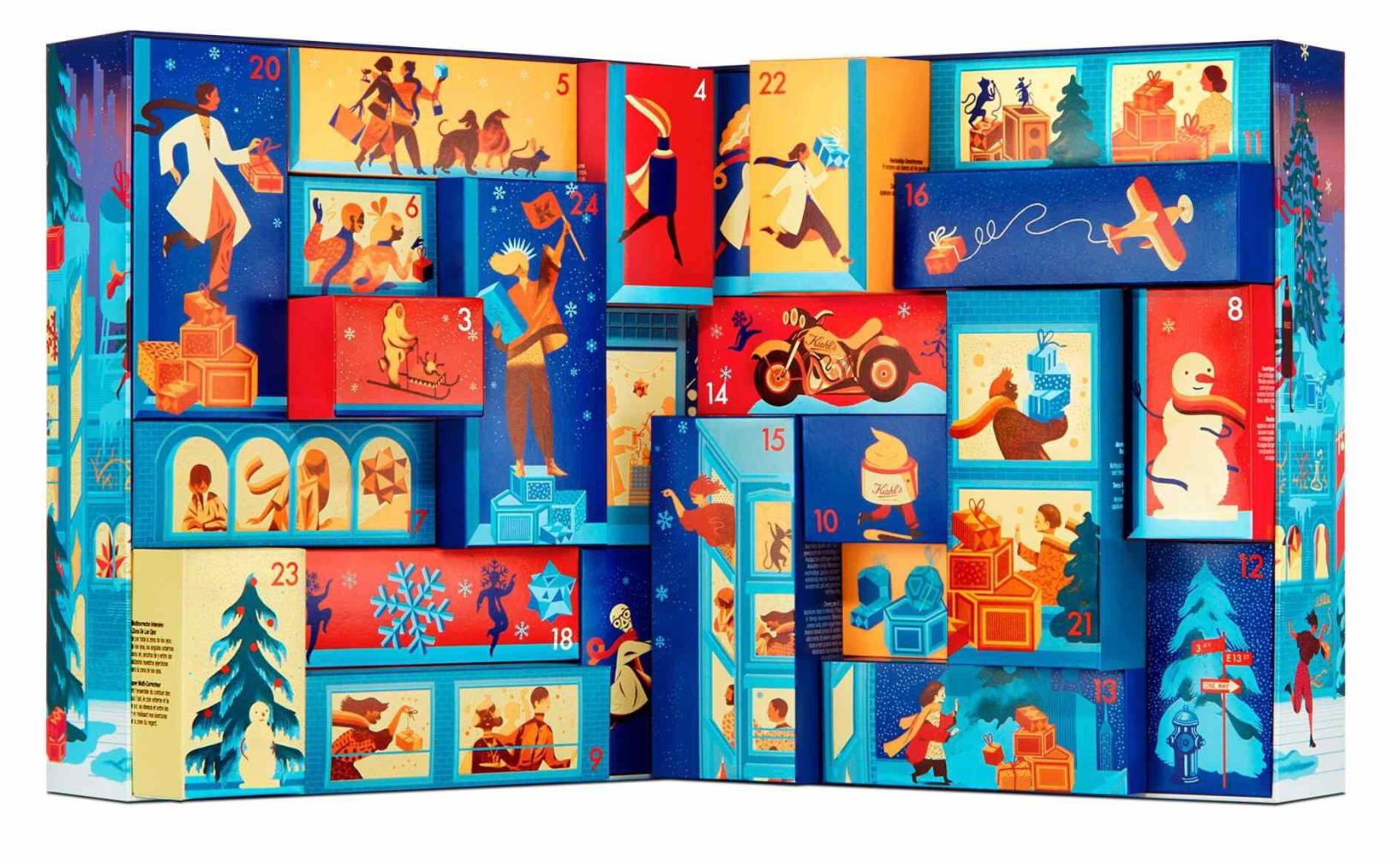 Kiehl's advent calendar 2023 inside