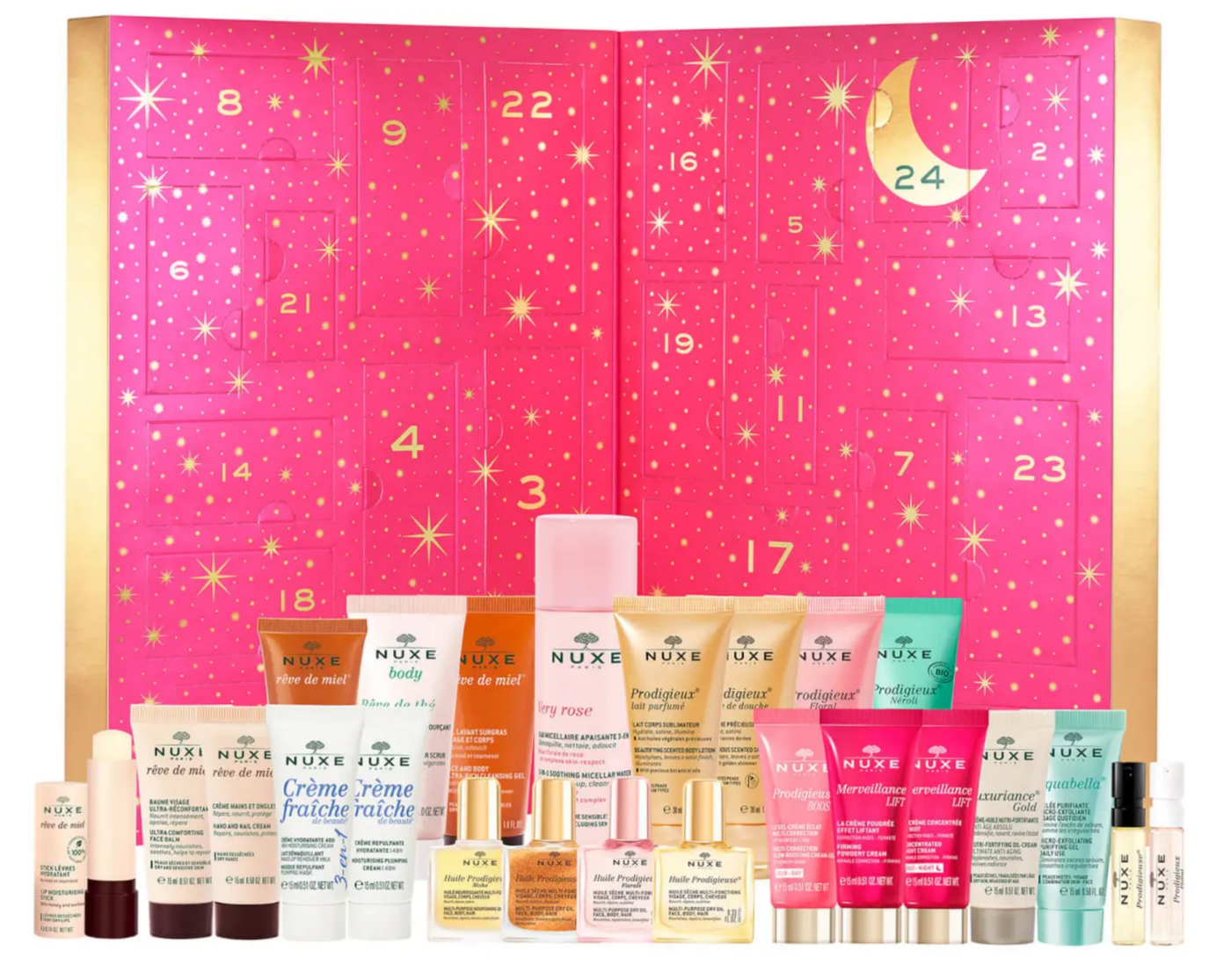 Nuxe advent calendar contents 2023