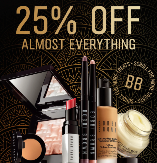 Bobbi Brown Black Friday – 25% Off & Free Gift