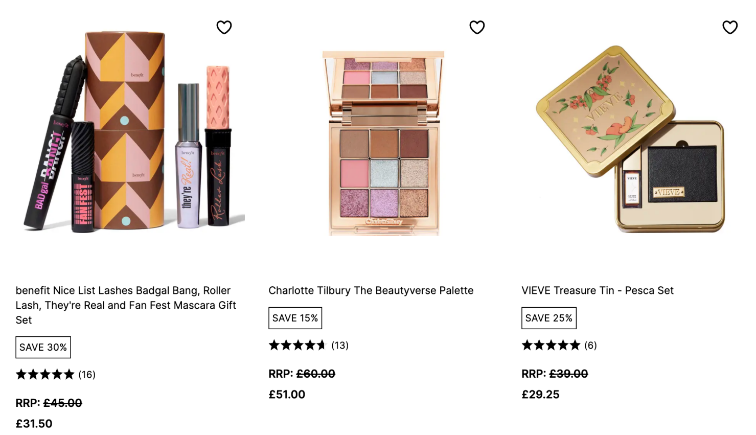 Cult Beauty makeup sale