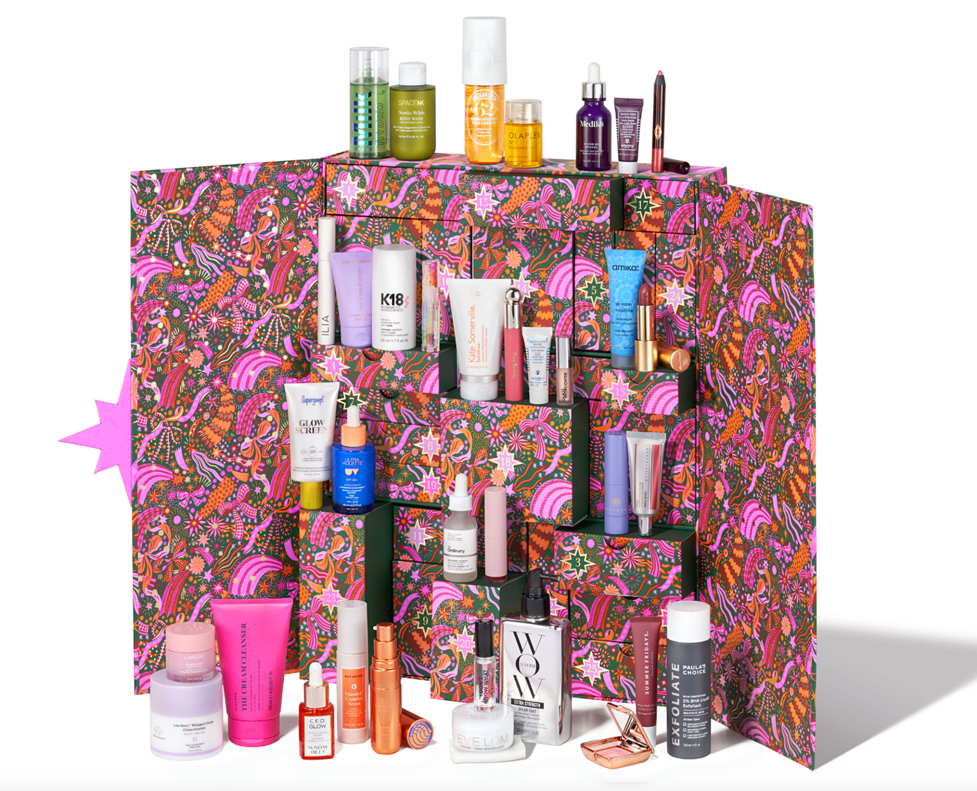 Space NK beauty advent calendar contents 2024