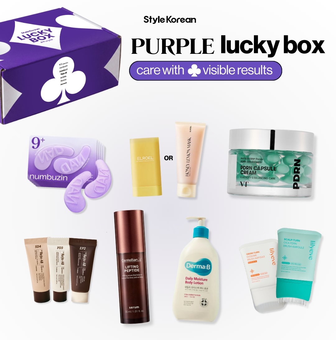 Stylekorean-Purple-Lucky-Box-Contents