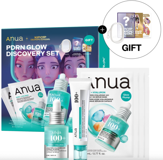 Anua K-Pop Demon Hunters PDRN Glow Discovery Set