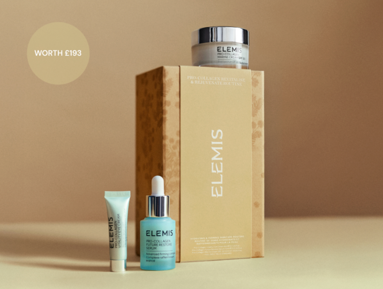 Elemis Pro-Collagen Revitalise and Rejuvenate set with included products