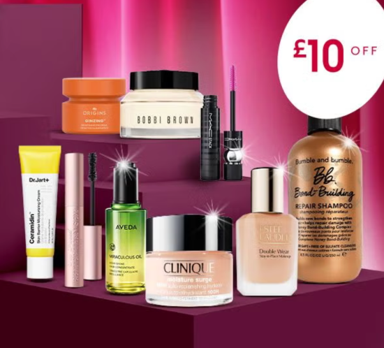 £10 Off Estée Lauder, MAC Cosmetics, Clinique & More!