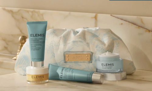 Elemis x L.A-S Beauty Staples Edit contents and bag