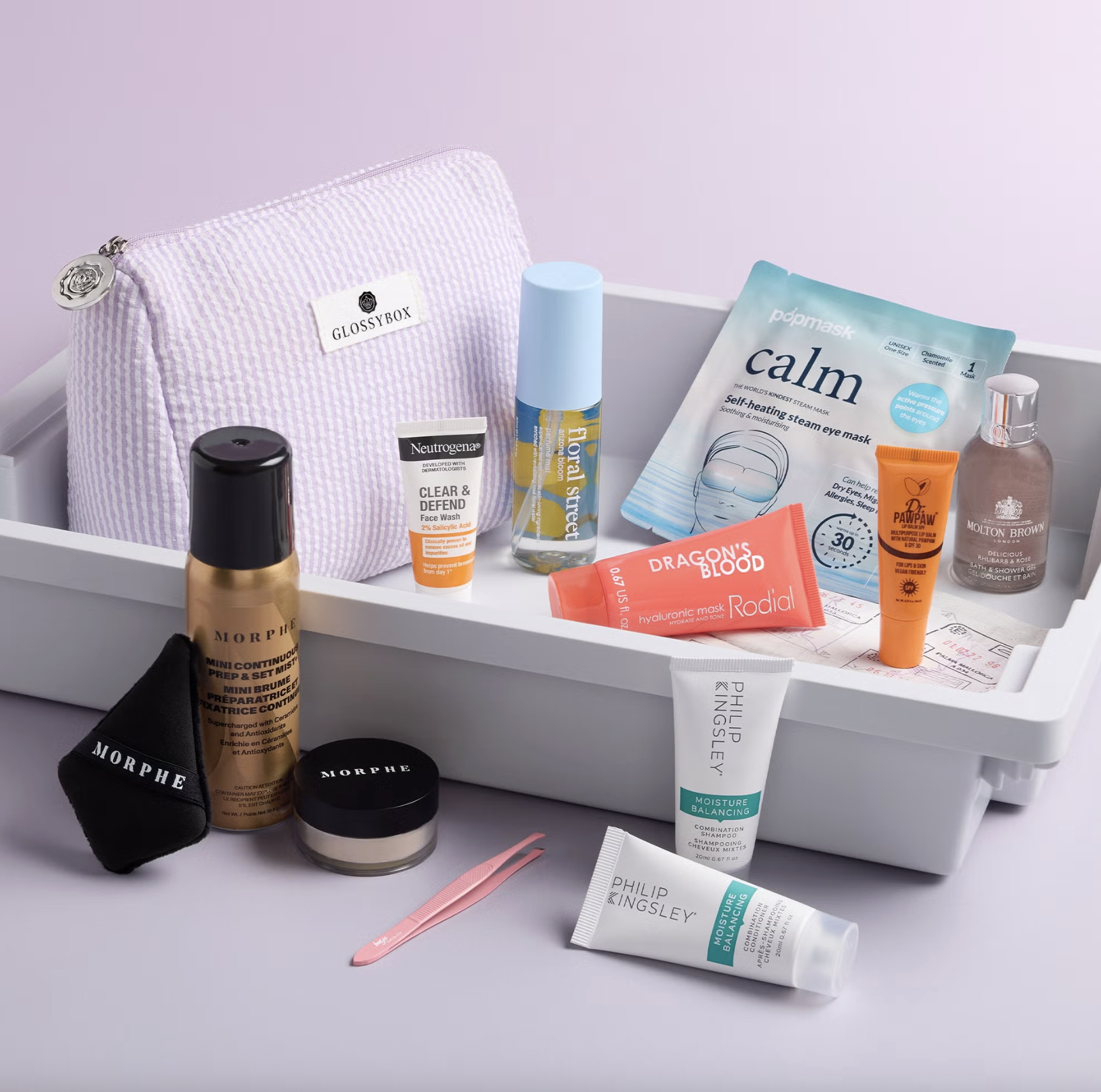 Glossybox Travel Minis Limited Edition contents