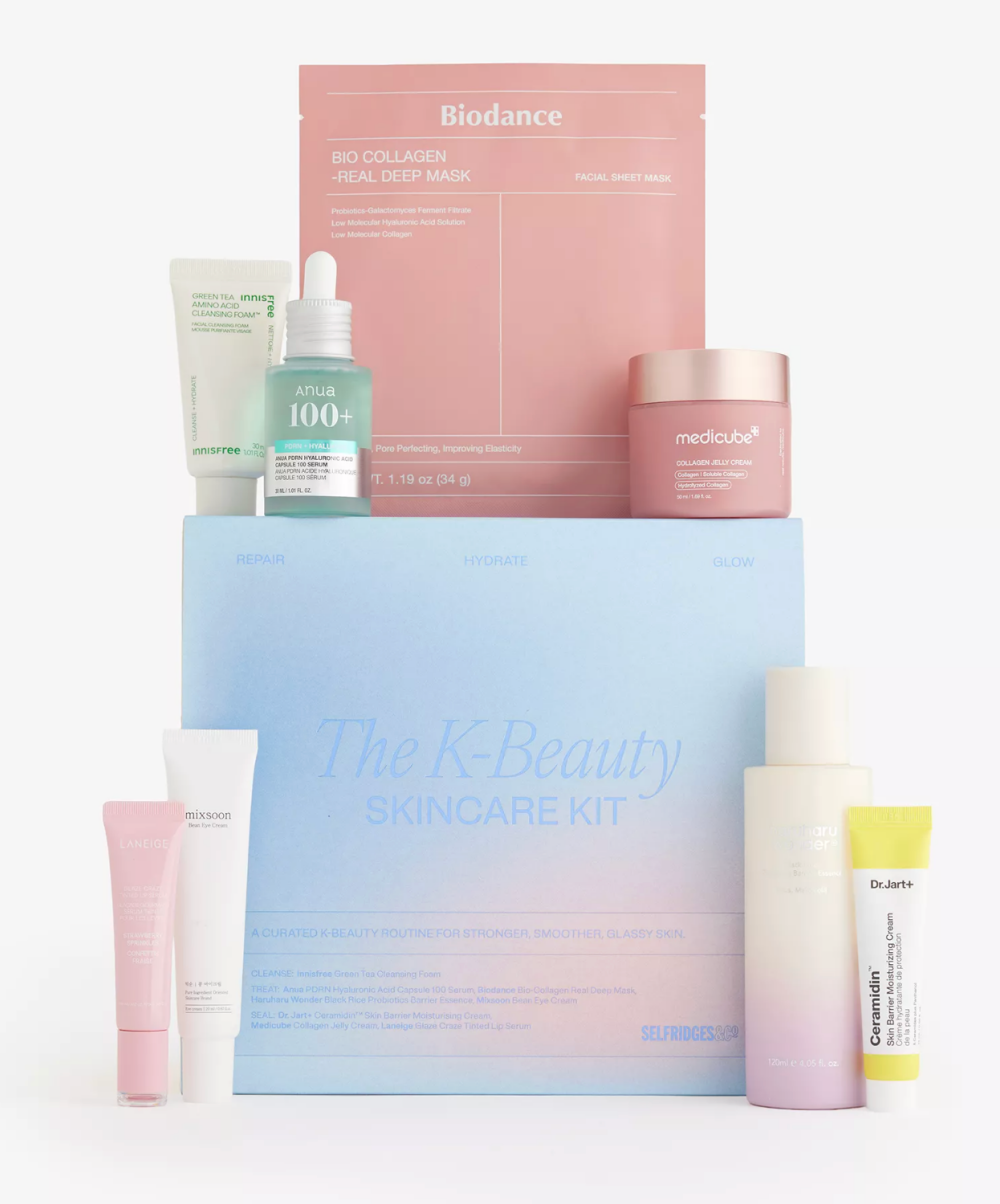 Selfridges The K-Beauty Skincare Edit with Korean skincare contents