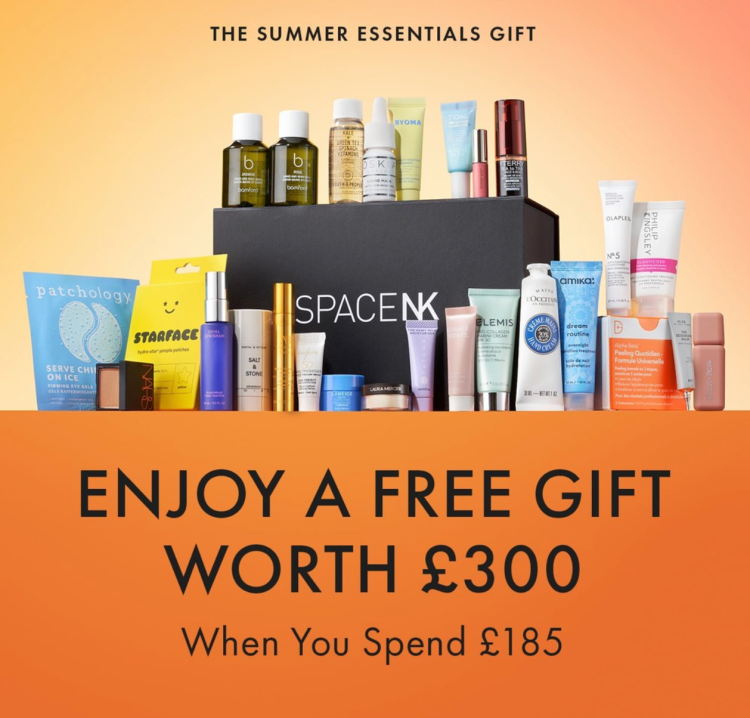 Space NK The Summer Essentials gift with purchase contents