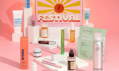 Boots Festival Beauty Box showing all contents