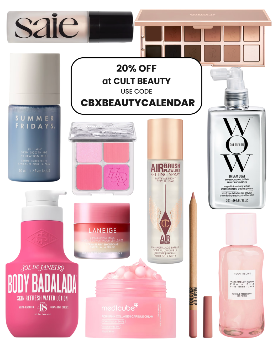 Cult Beauty 20 off discount code CBXBEAUTYCALENDAR