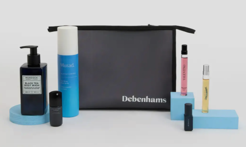 Debenhams The Ultimate Men's Edit showing included grooming products