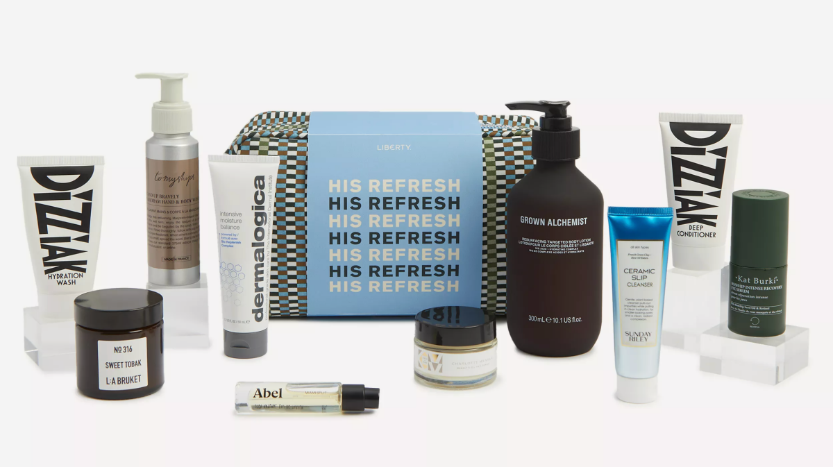 Liberty His Refresh Beauty Kit with wash bag and contents