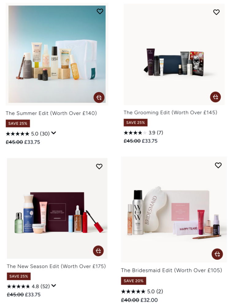 Lookfantastic beauty boxes with discount