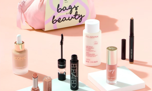 Boots Premium Makeup Edit Beauty Bag with contents
