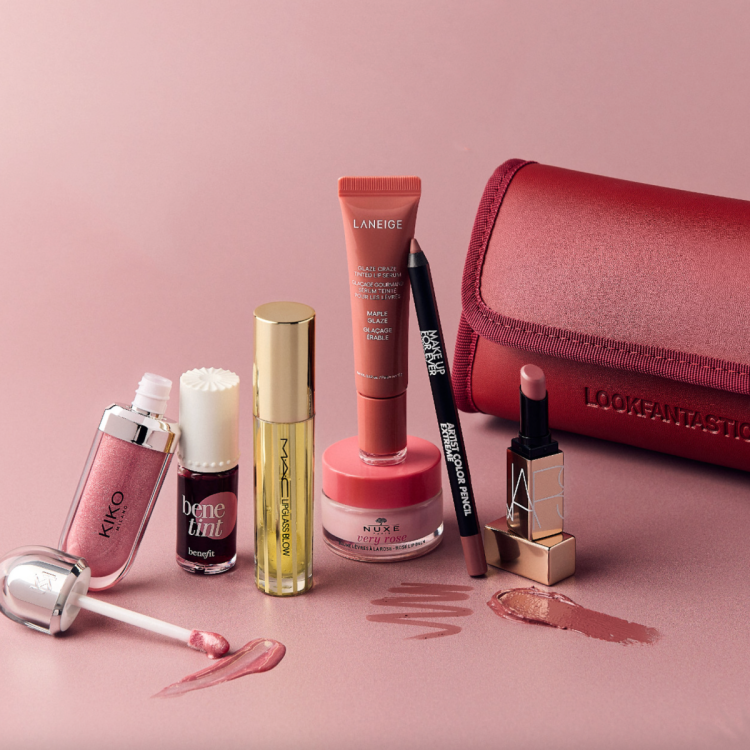 Lookfantastic The Lip Edit with contents including MAC, NARS and Makeup For Ever