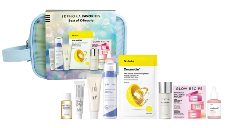 Sephora Favorites Best Of K-Beauty Set with contents from Dr Jart+, Medicube and Aestura