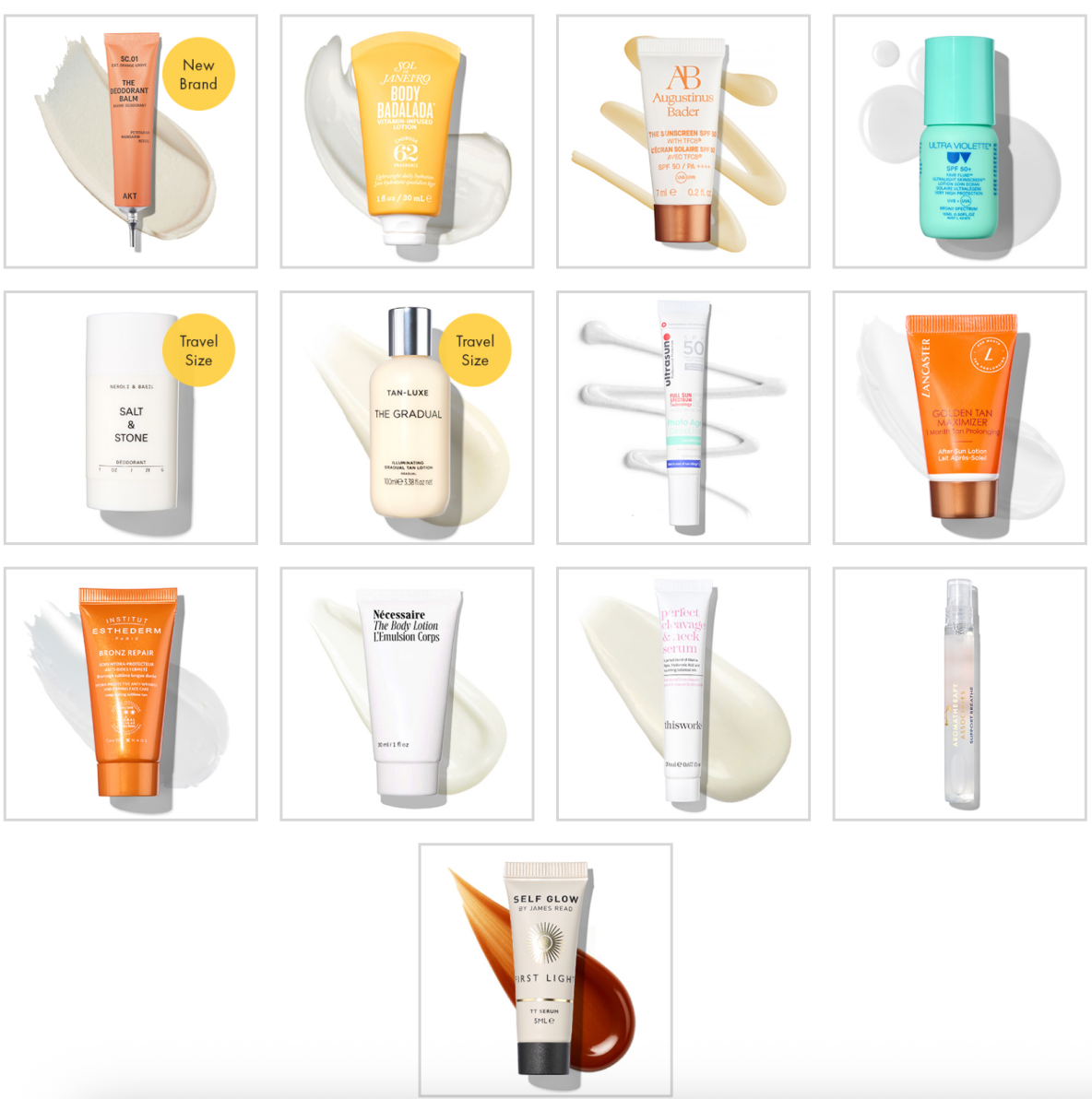 Space NK The Summer Body gift with purchase contents