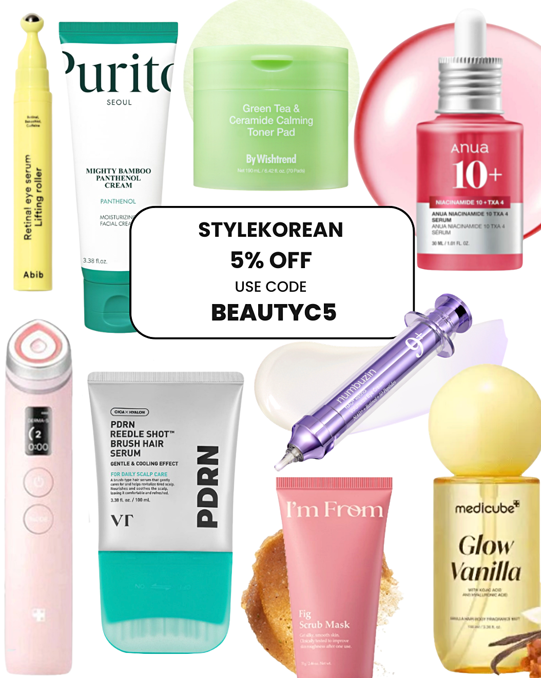 StyleKorean discount code BEAUTYC5