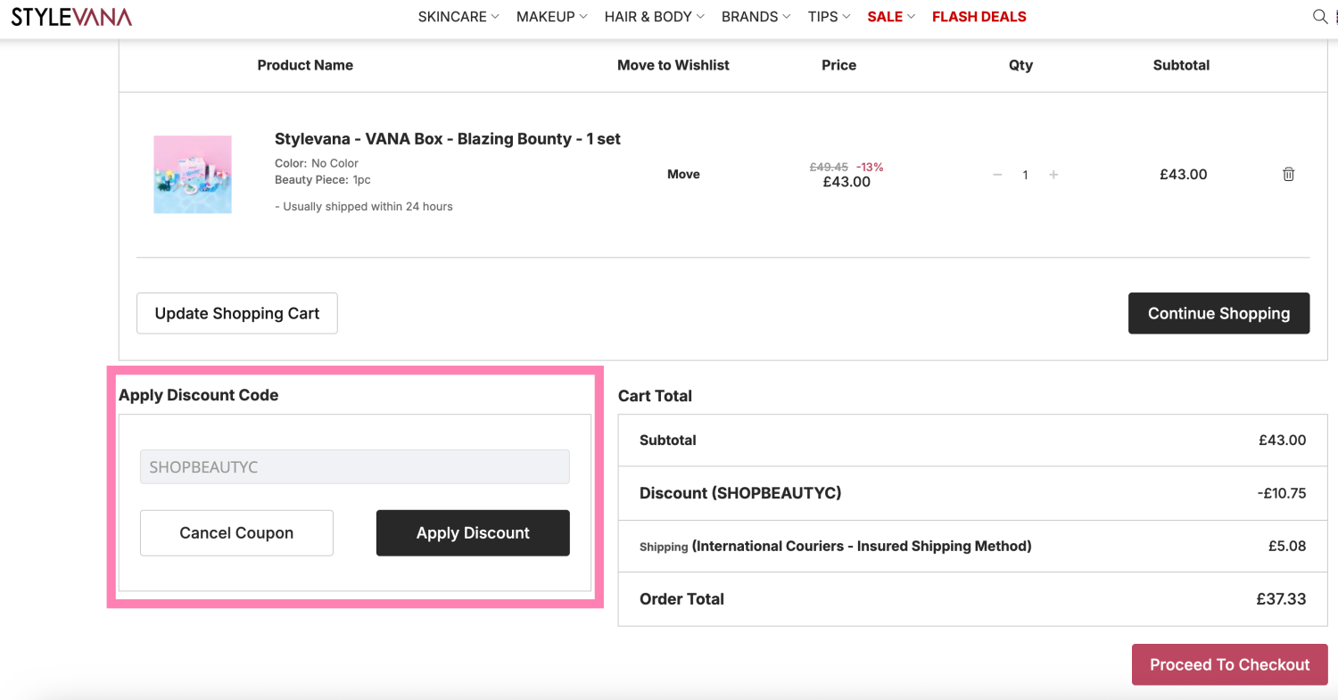 Stylevana discount code