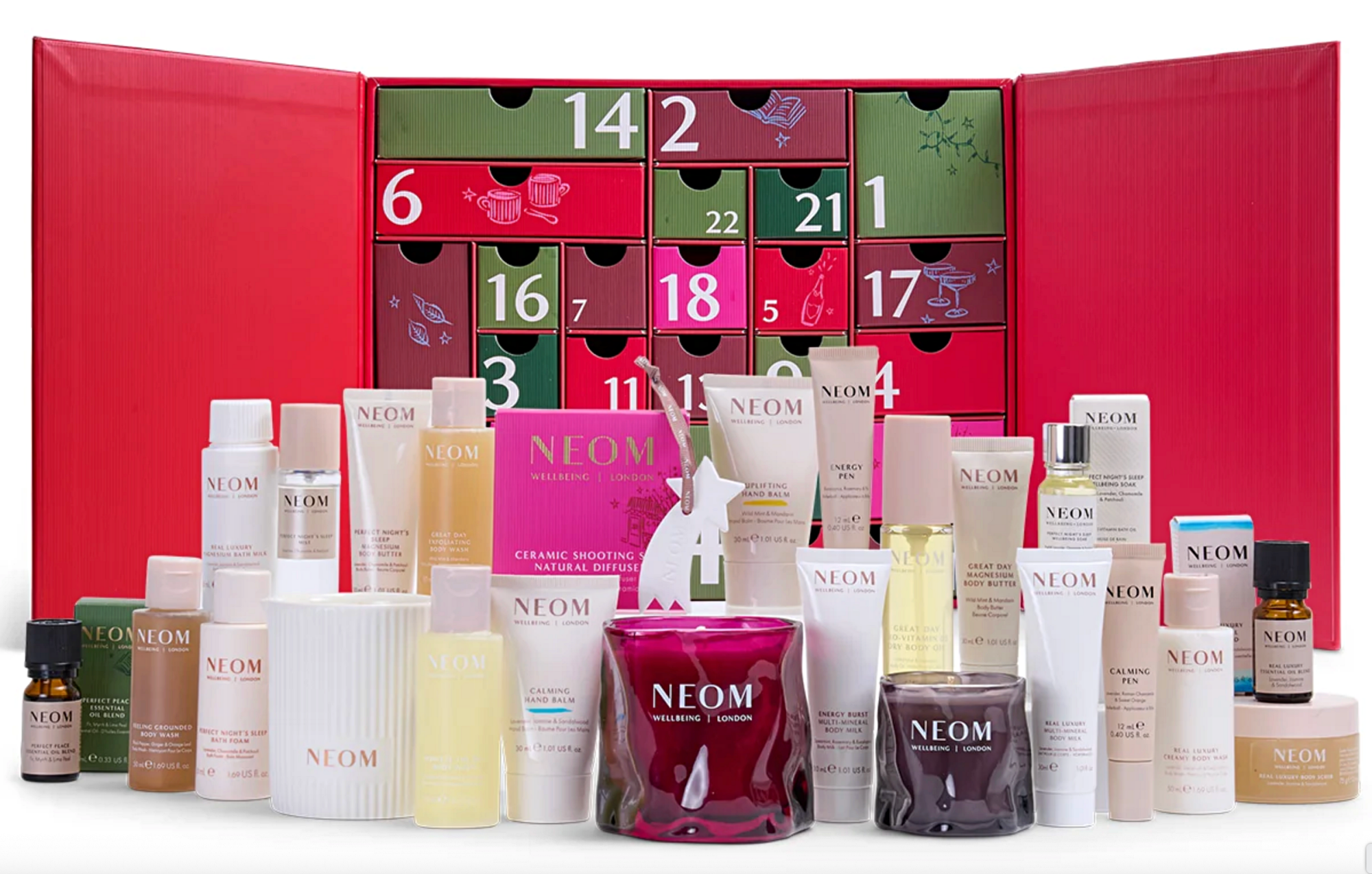 NEOM Advent Calendar 2026 with full contents 