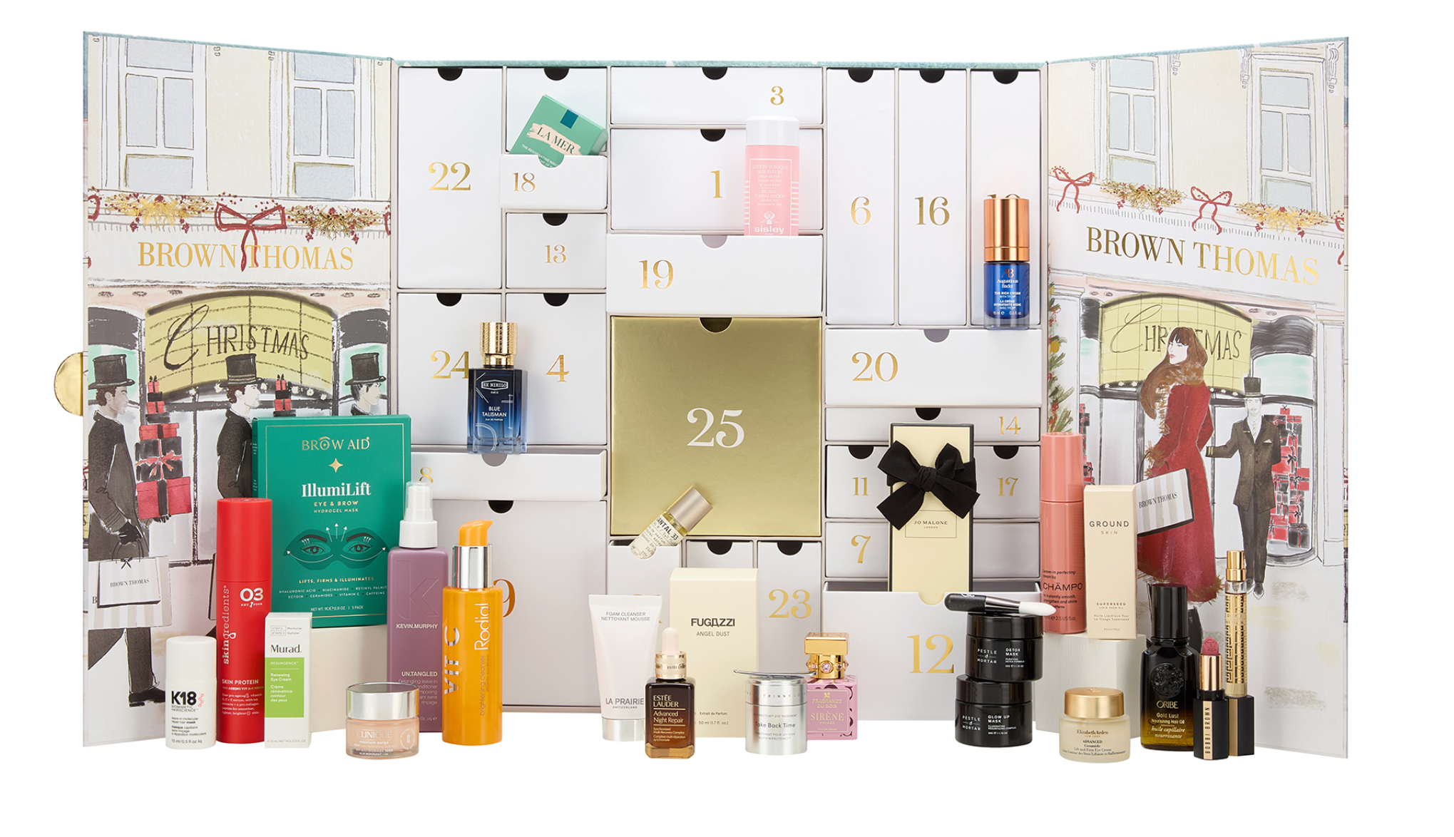 Brown Thomas Beauty Advent Calendar 2026 with contents