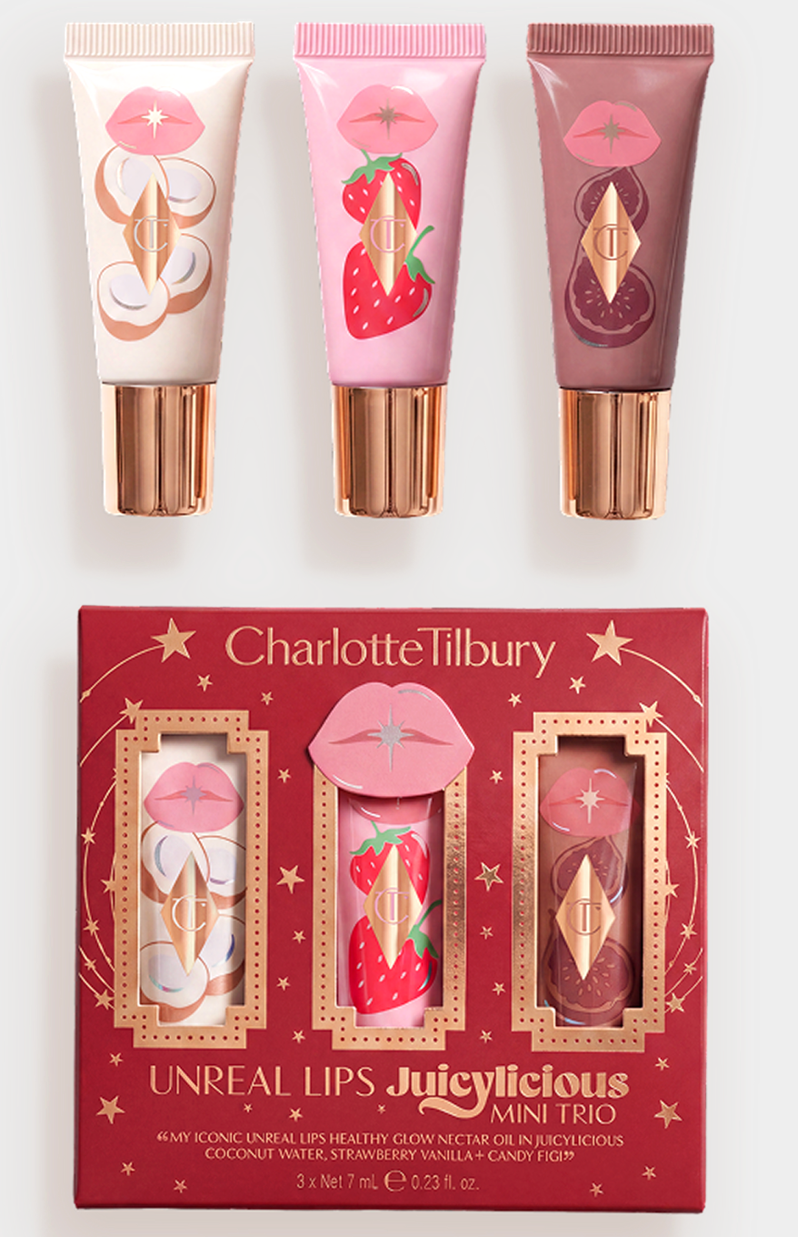 Charlotte Tilbury Unreal Lips Juicylicious Mini Trio