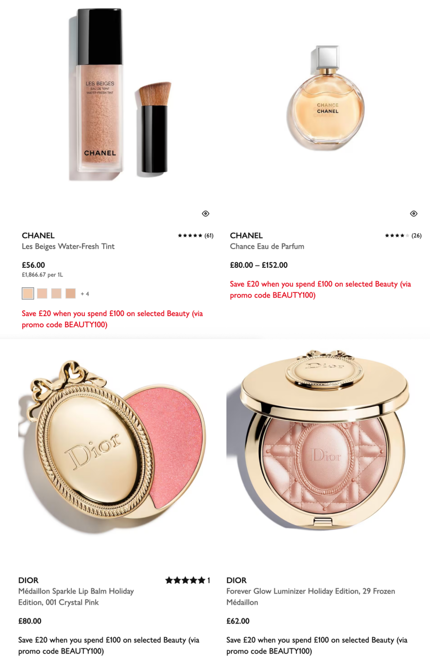 John Lewis Discount Chanel & Dior